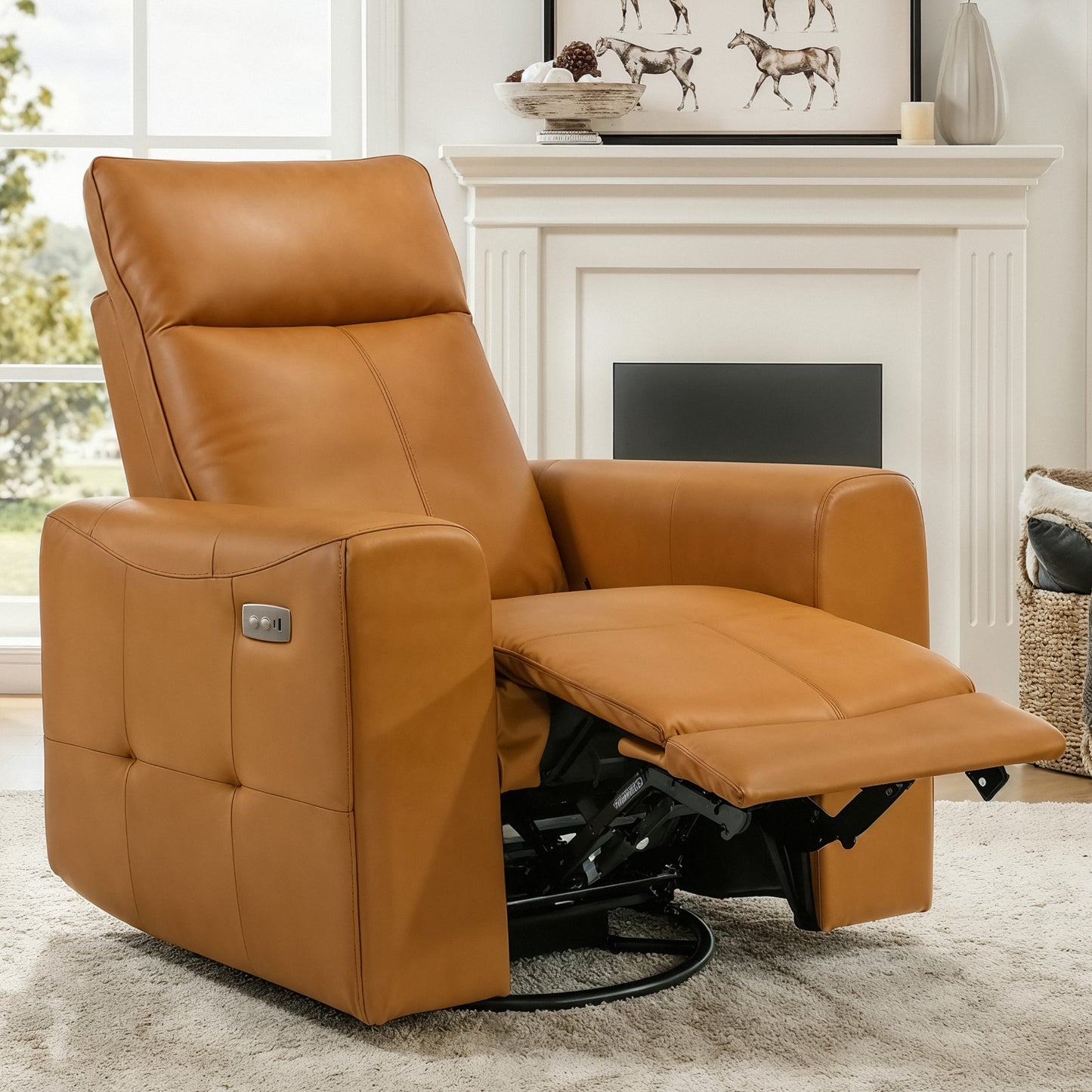 Galano Power Recliner with USB Charging 37.2" W x 37." D x 40.75" H