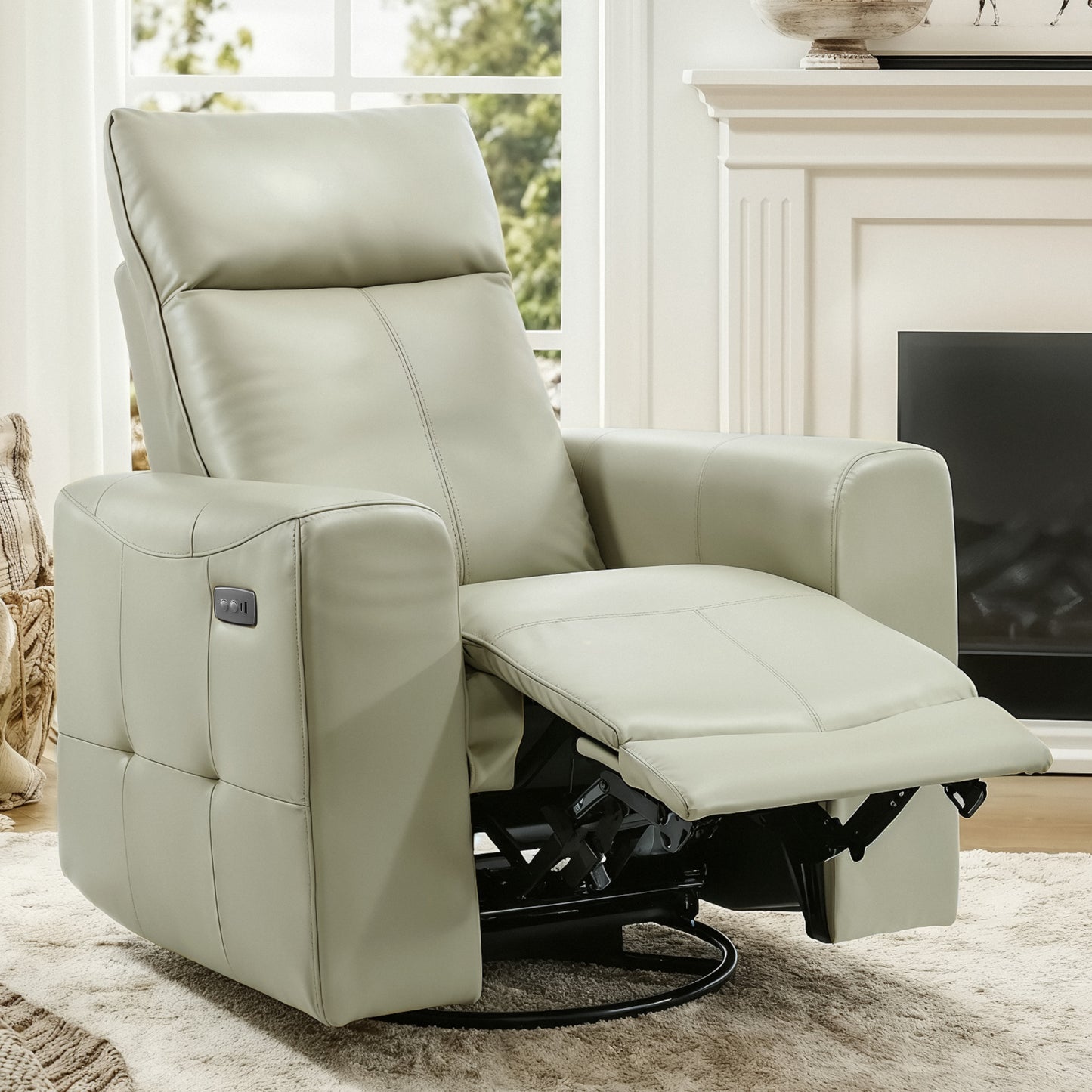 Galano Power Recliner with USB Charging 37.2" W x 37." D x 40.75" H