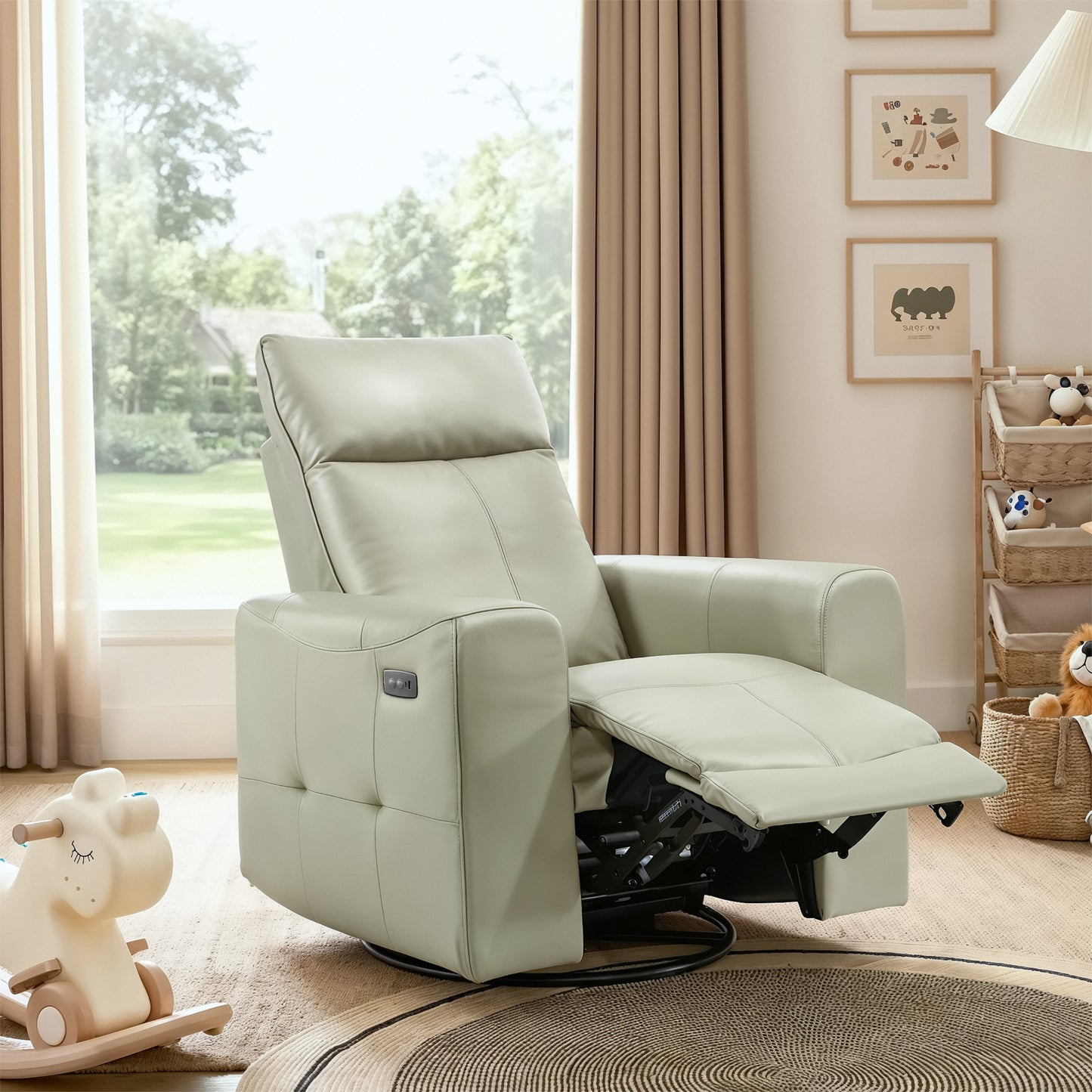 Galano Power Recliner with USB Charging 37.2" W x 37." D x 40.75" H