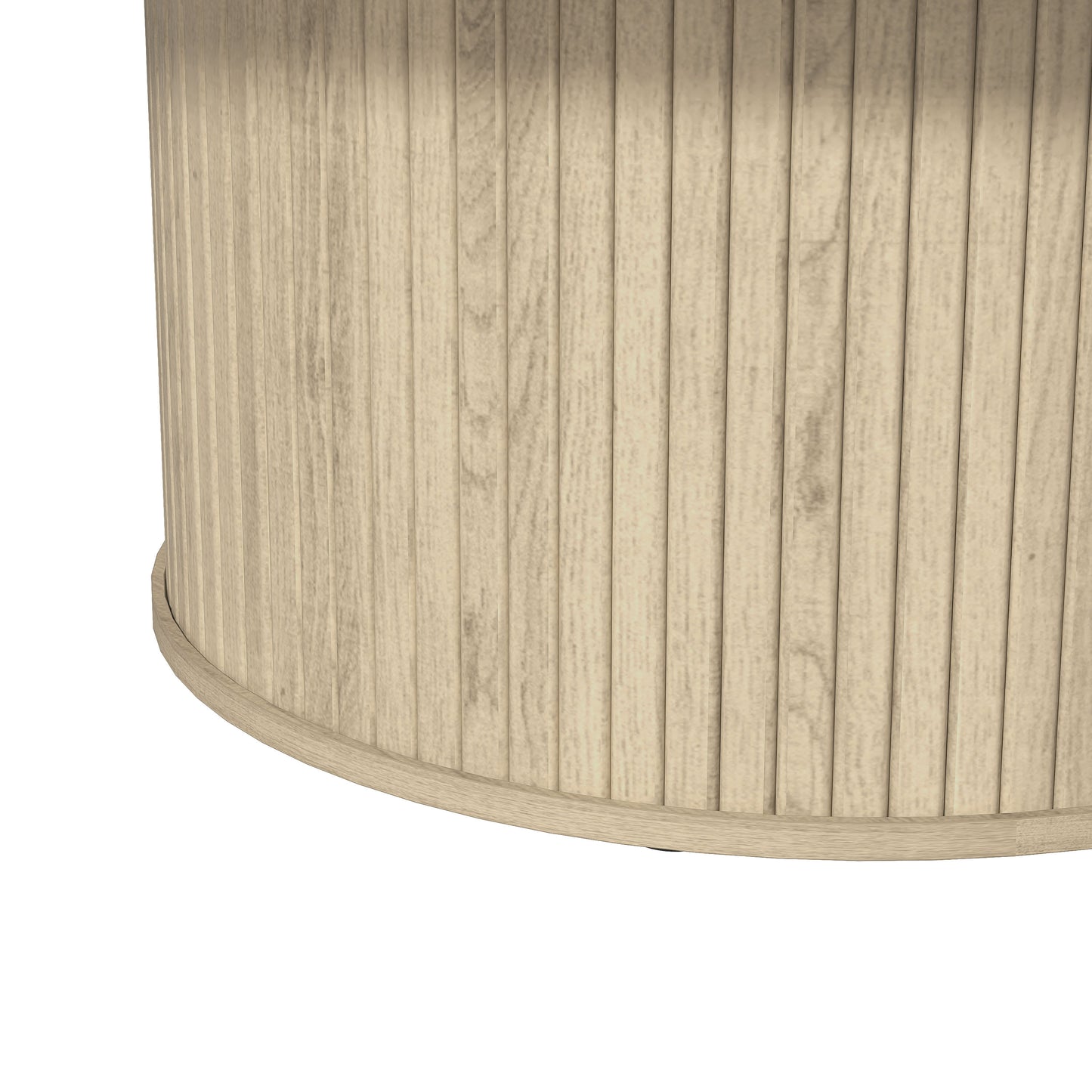 Galano Fluted Round Coffee Table 31.1" W × 31.1" D × 14.9" H