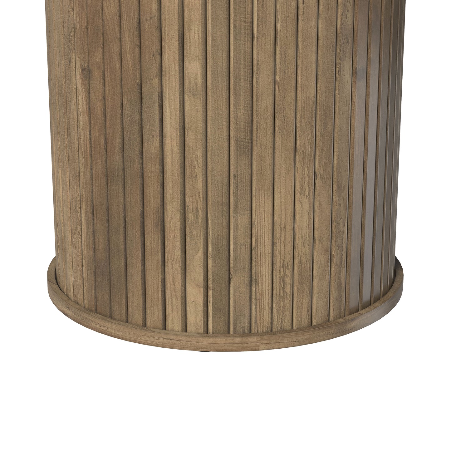 Galano Set of 2 Fluted Pedestal Round End Tables 21.7" W × 21.7" D × 21.9" H
