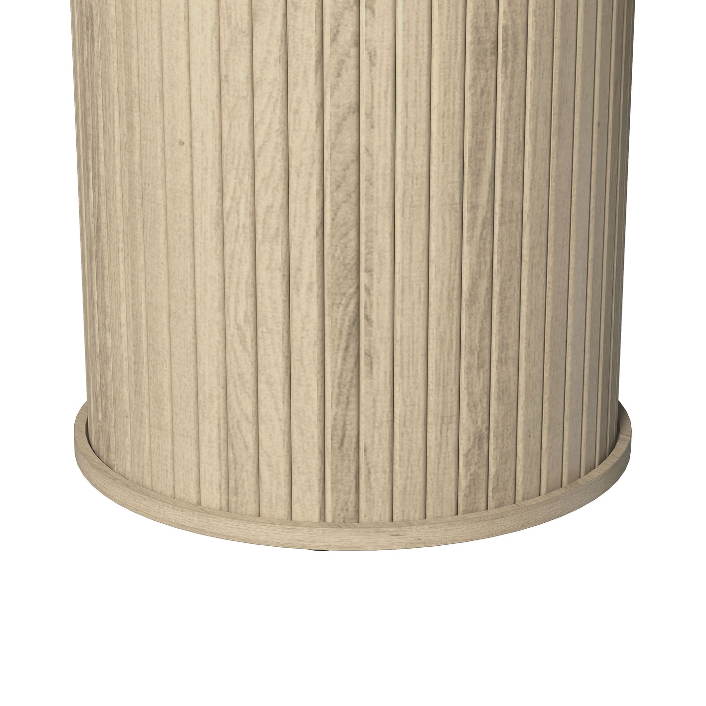 Galano Set of 2 Fluted Pedestal Round End Tables 21.7" W × 21.7" D × 21.9" H