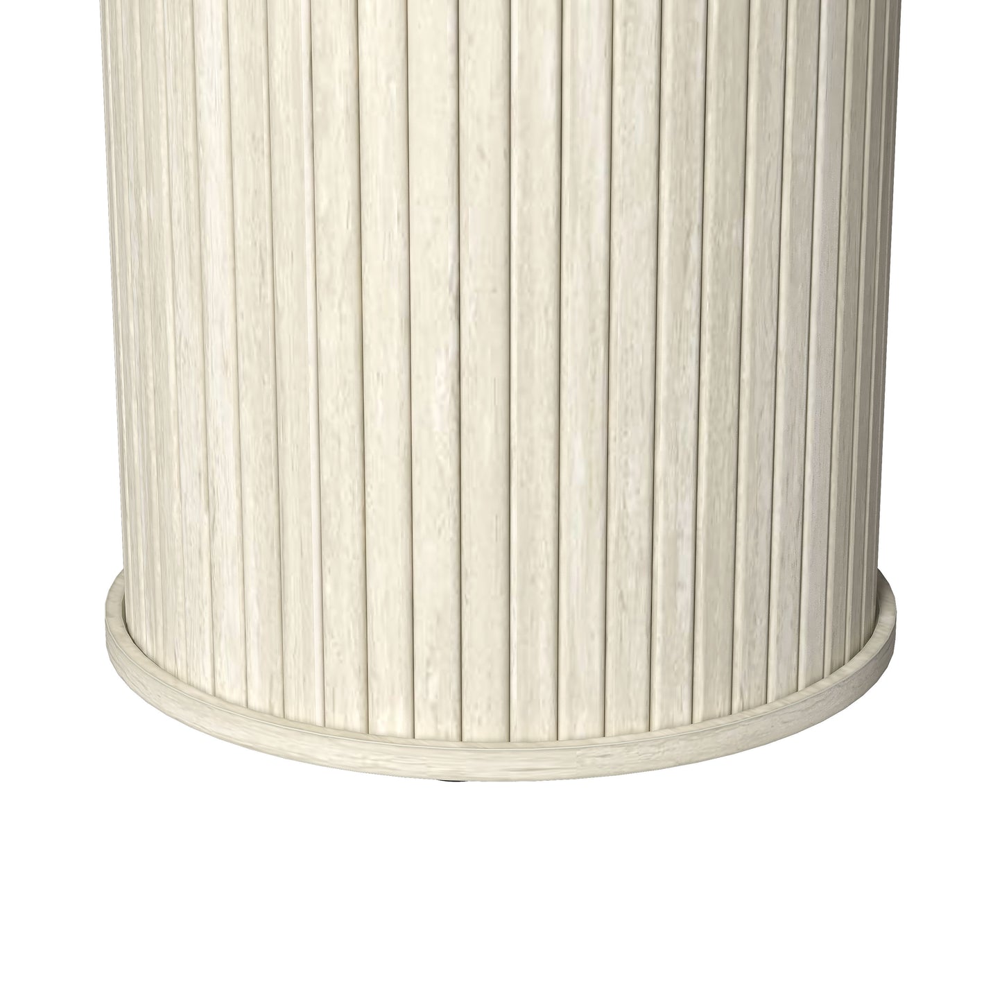 Galano Set of 2 Fluted Pedestal Round End Tables 21.7" W × 21.7" D × 21.9" H