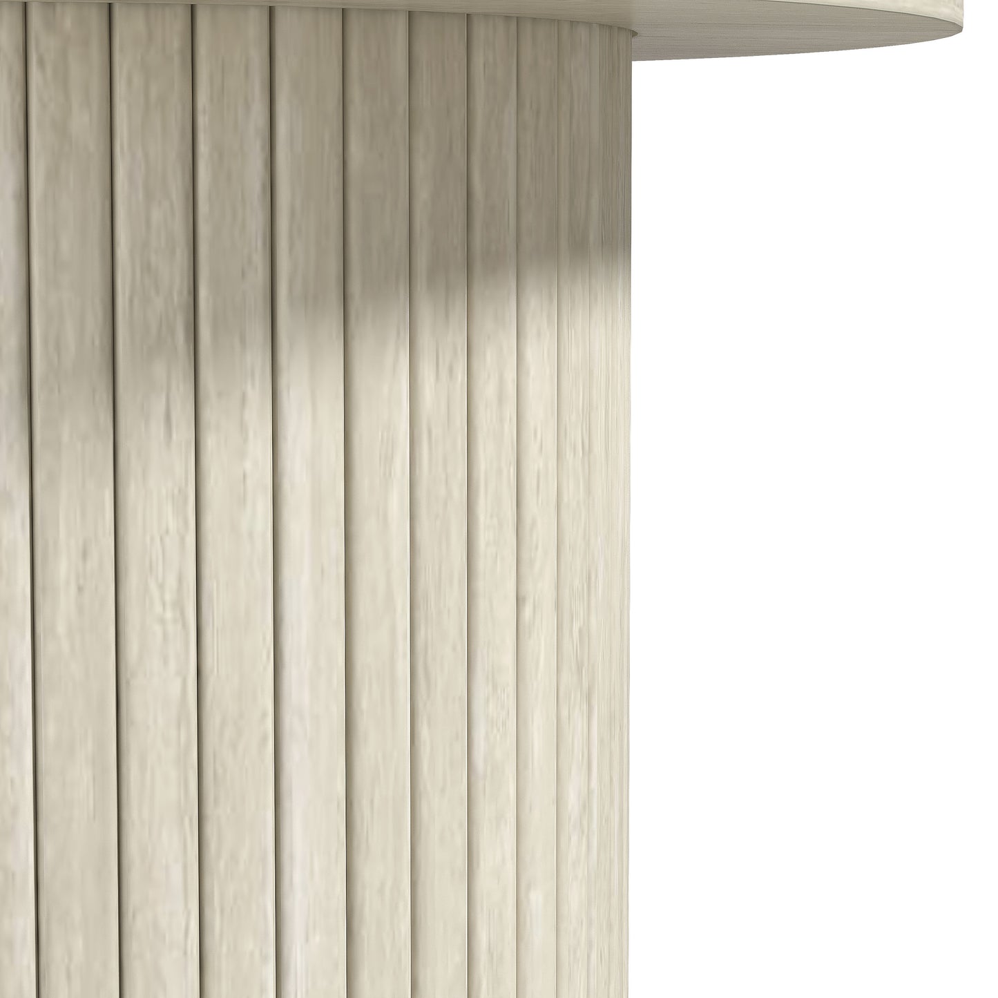 Galano Set of 2 Fluted Pedestal Round End Tables 21.7" W × 21.7" D × 21.9" H
