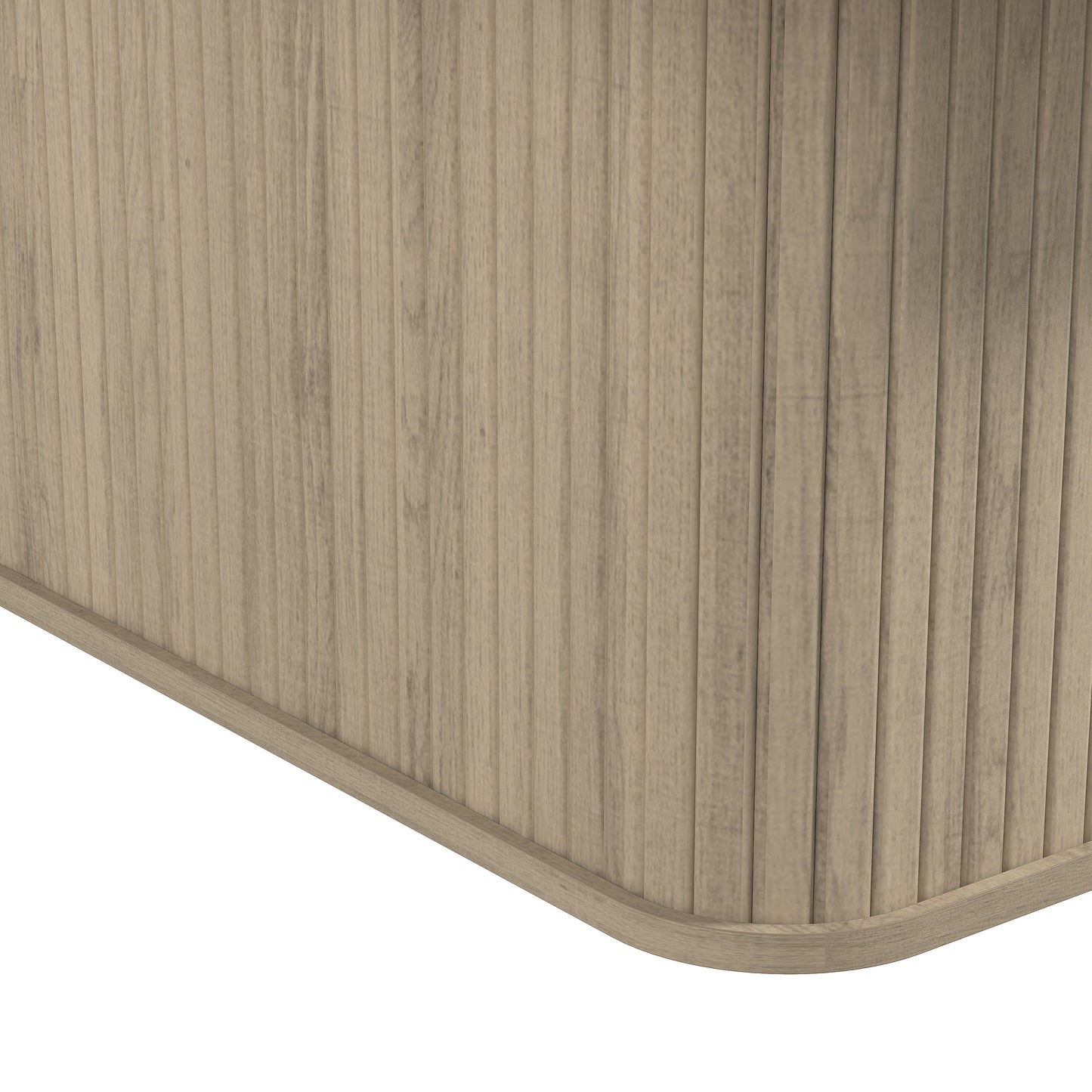 Galano Fluted Square Coffee Table in Wood Finish 31.3" W × 31.3" D × 14.9"