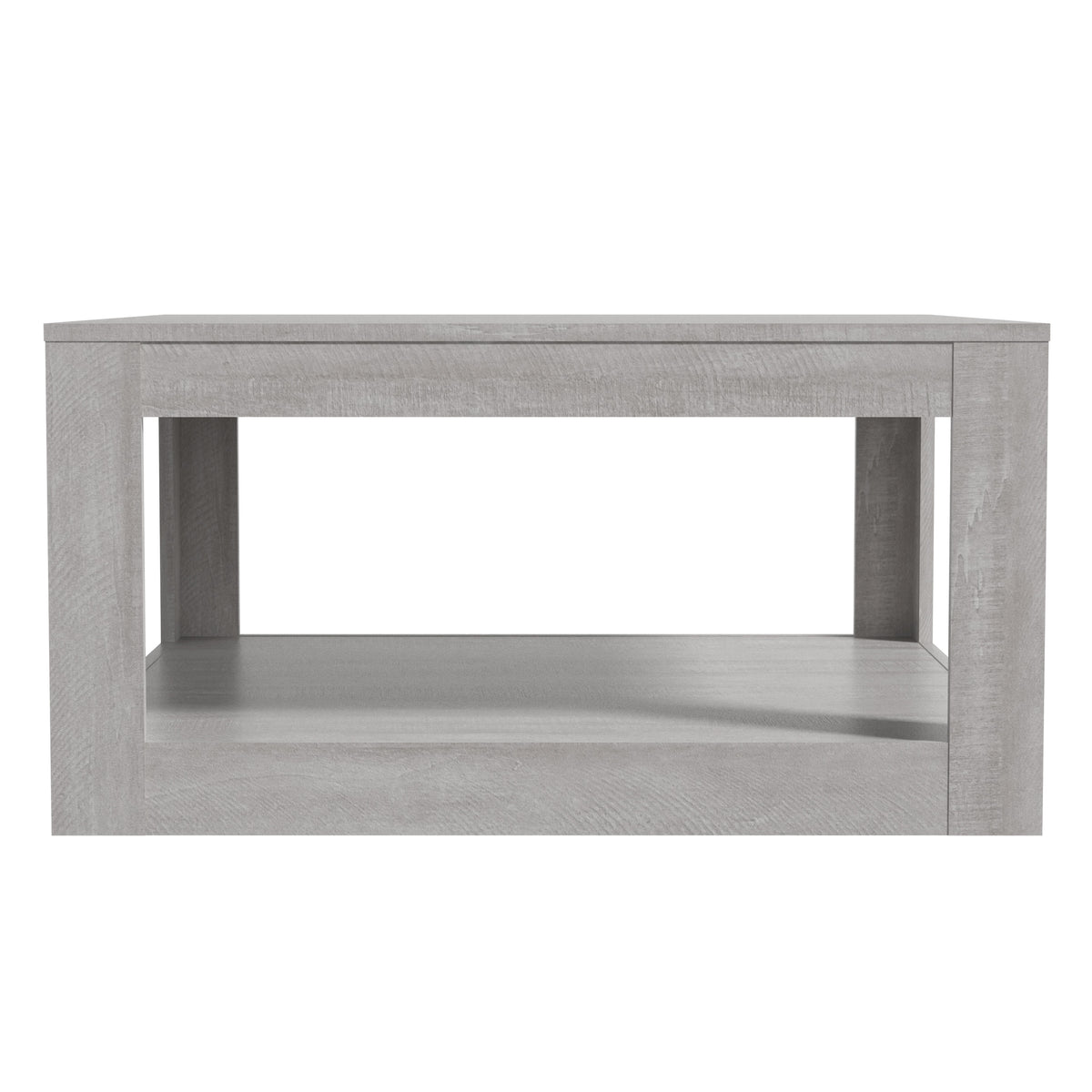 GALANO Square Coffee Table with Open Storage Shelf, 31.5", 1-Piece