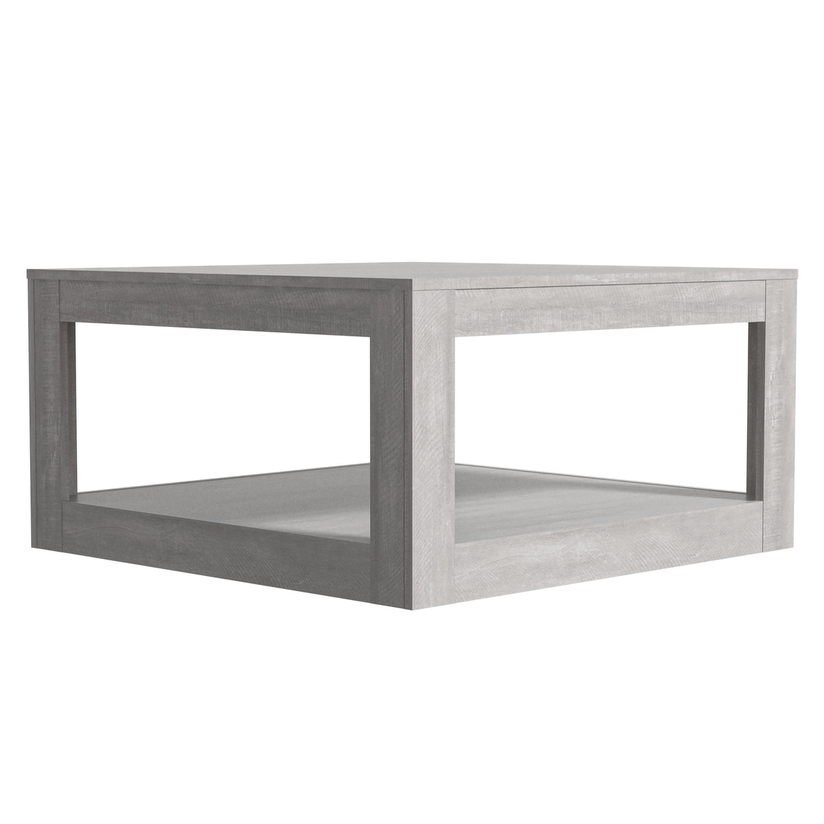 GALANO Square Coffee Table with Open Storage Shelf, 31.5", 1-Piece
