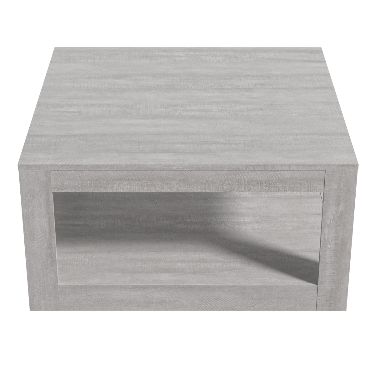 GALANO Square Coffee Table with Open Storage Shelf, 31.5", 1-Piece