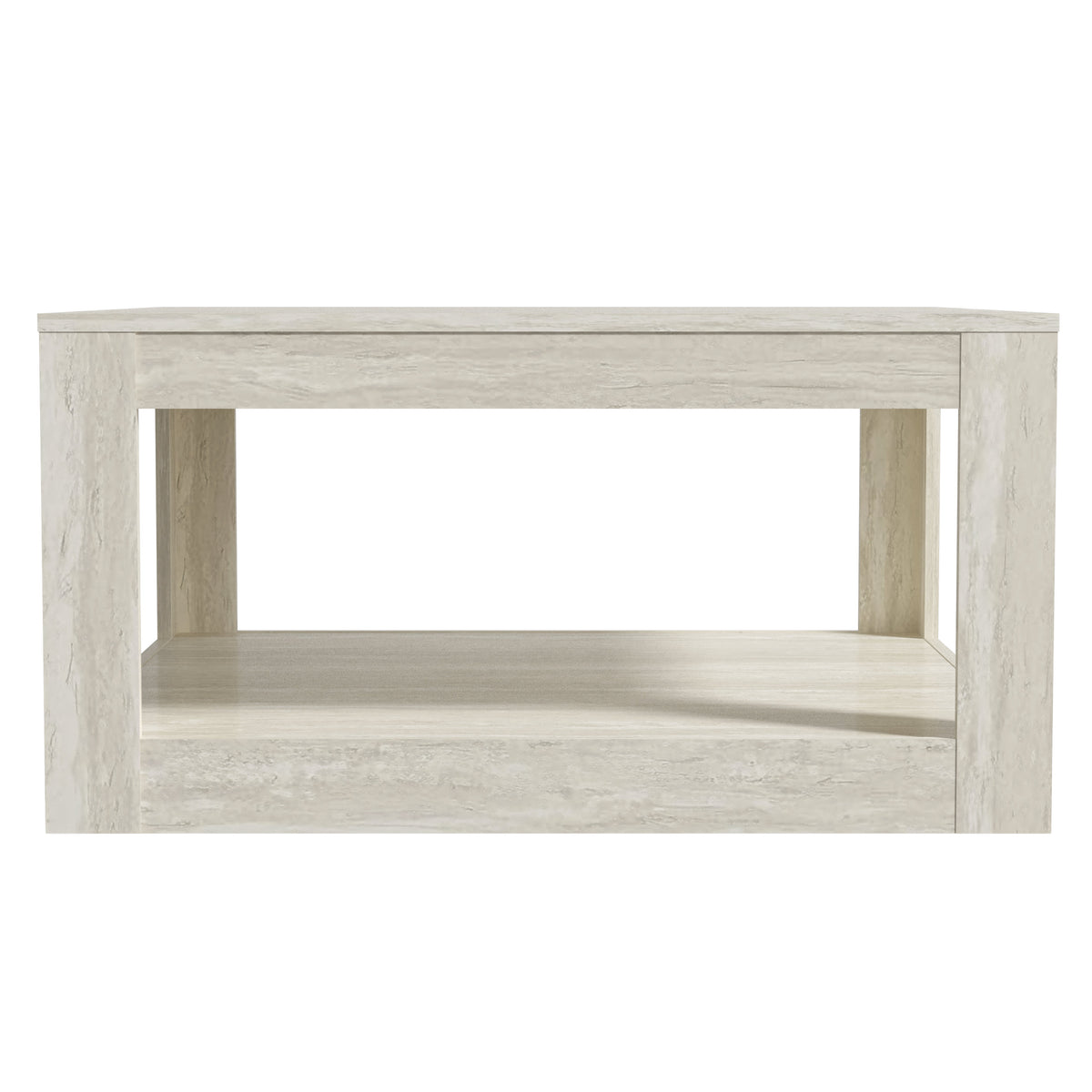 GALANO Square Coffee Table with Open Storage Shelf, 31.5", 1-Piece