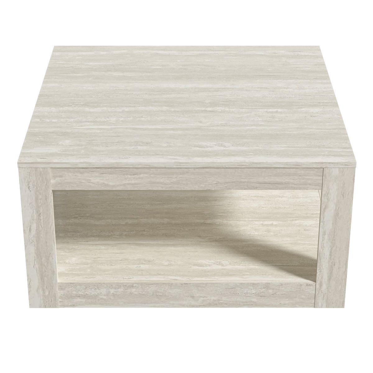 GALANO Square Coffee Table with Open Storage Shelf, 31.5", 1-Piece