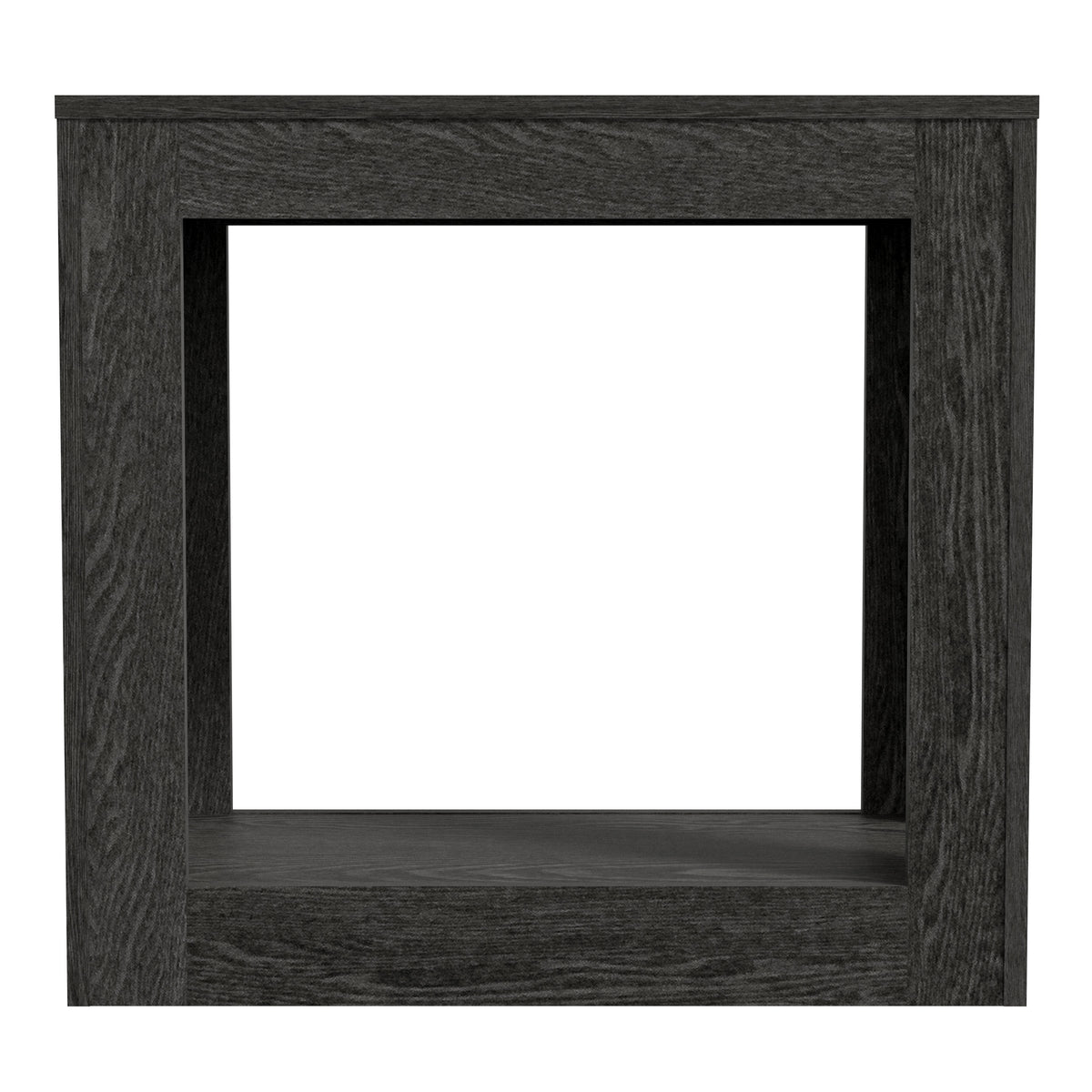 GALANO Rectangular End Table with Lower Storage Shelf, 23.6", 1-Piece