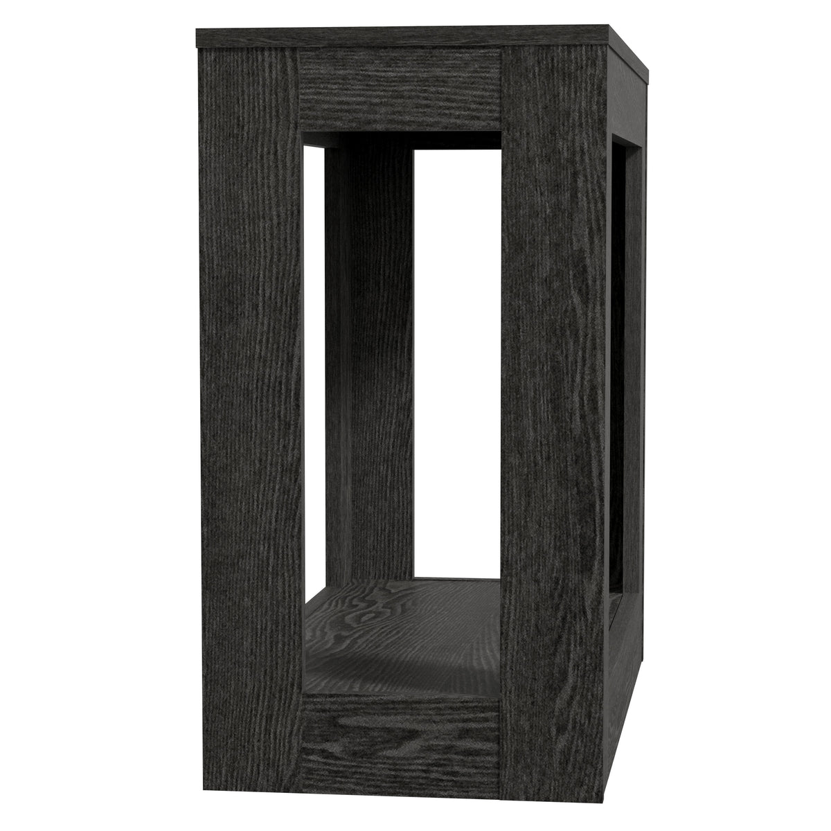 GALANO Rectangular End Table with Lower Storage Shelf, 23.6", 1-Piece