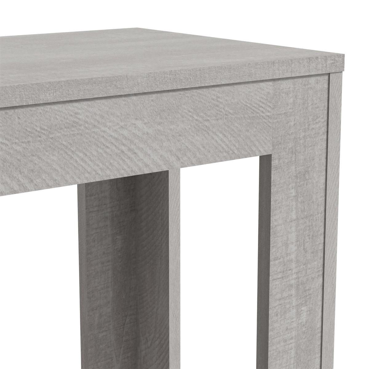GALANO Rectangular End Table with Lower Storage Shelf, 23.6", 1-Piece