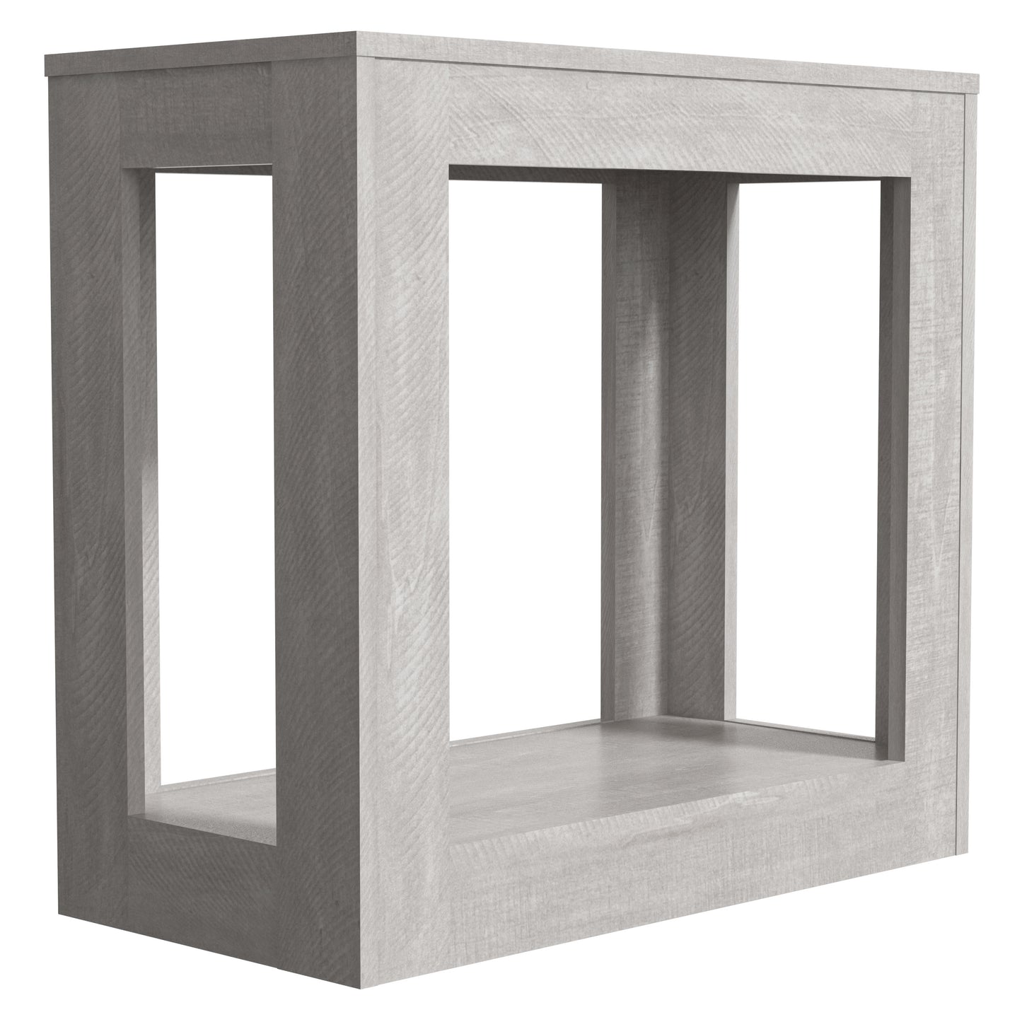 GALANO Rectangular End Table with Lower Storage Shelf, 23.6", 1-Piece