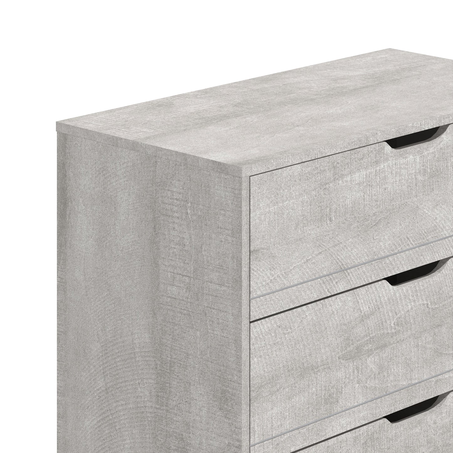 GALANO 5-Drawer Chest with Interlock Safety in Gray 30.7" W × 15.6" D × 46.4" H