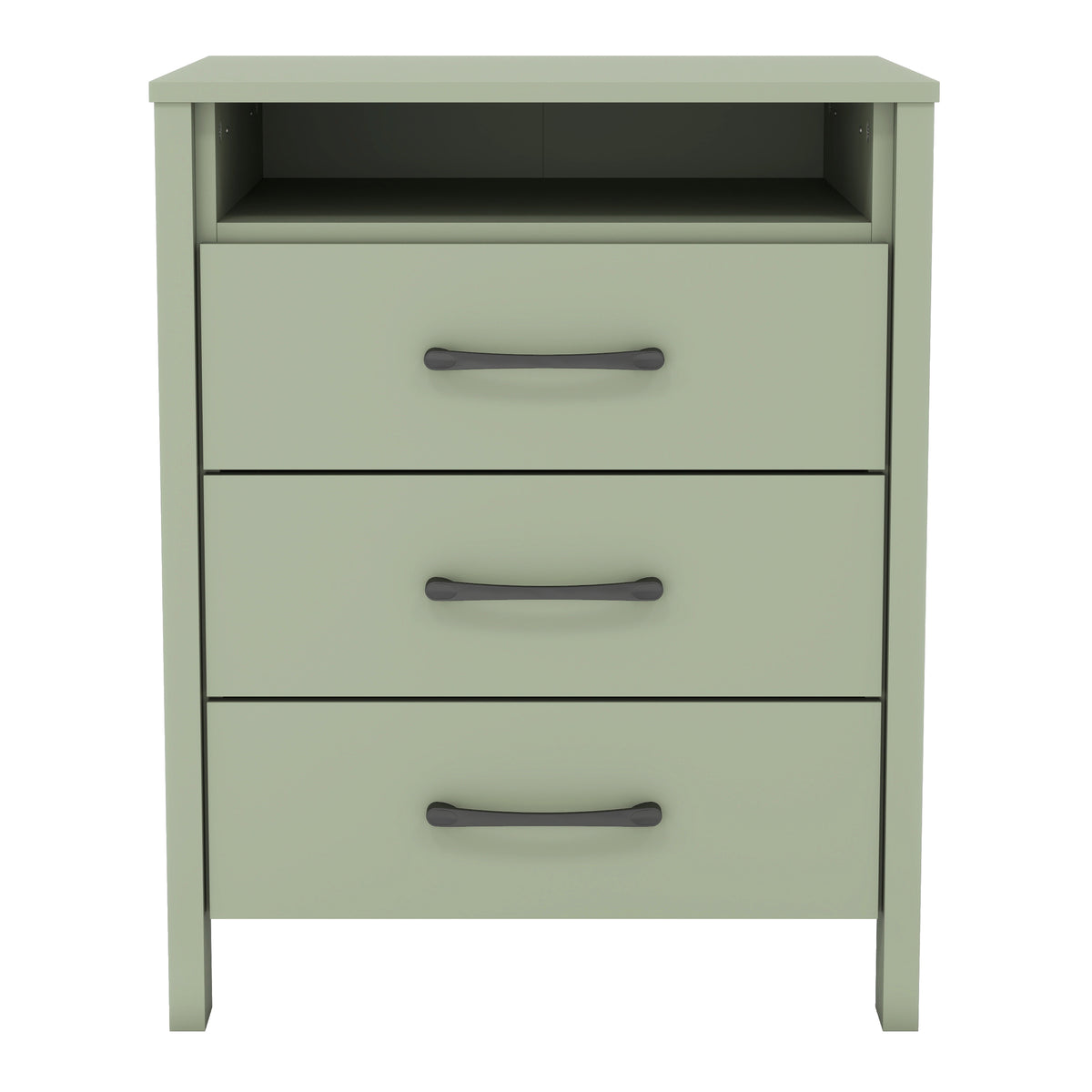 GALANO 3-Drawer Nightstand with Open Shelf, 26.1" H