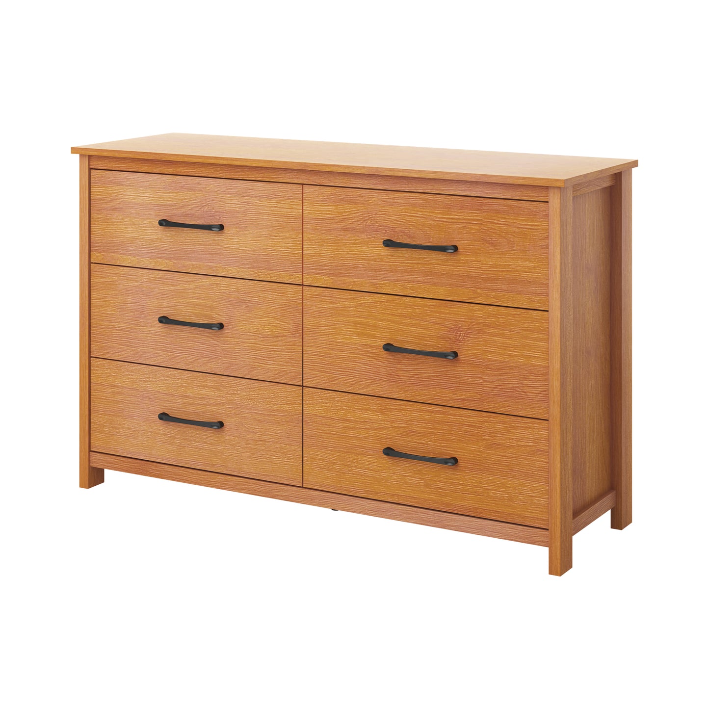 Galano 6-Drawer Dresser with Interlock Safety 47" W x 15.6" D x 31.3" H