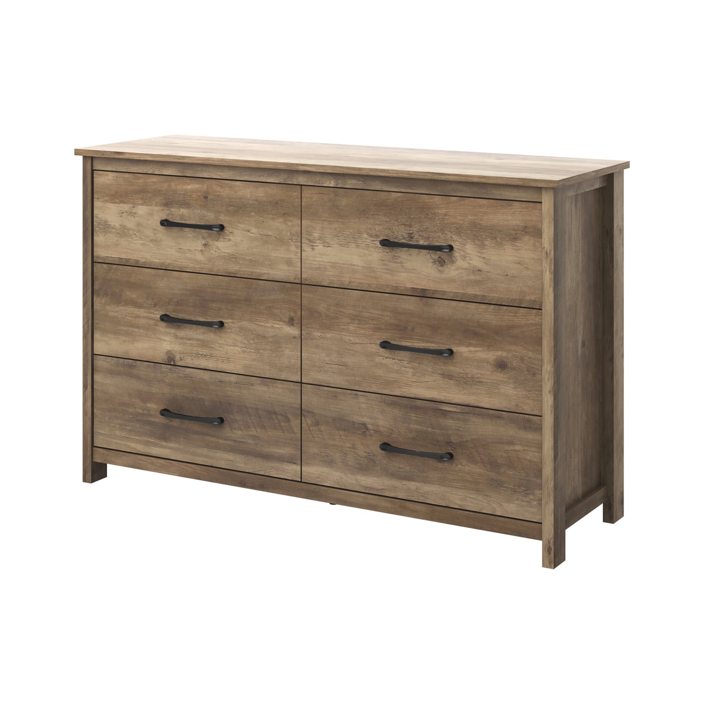 Galano 6-Drawer Dresser with Interlock Safety 47" W x 15.6" D x 31.3" H