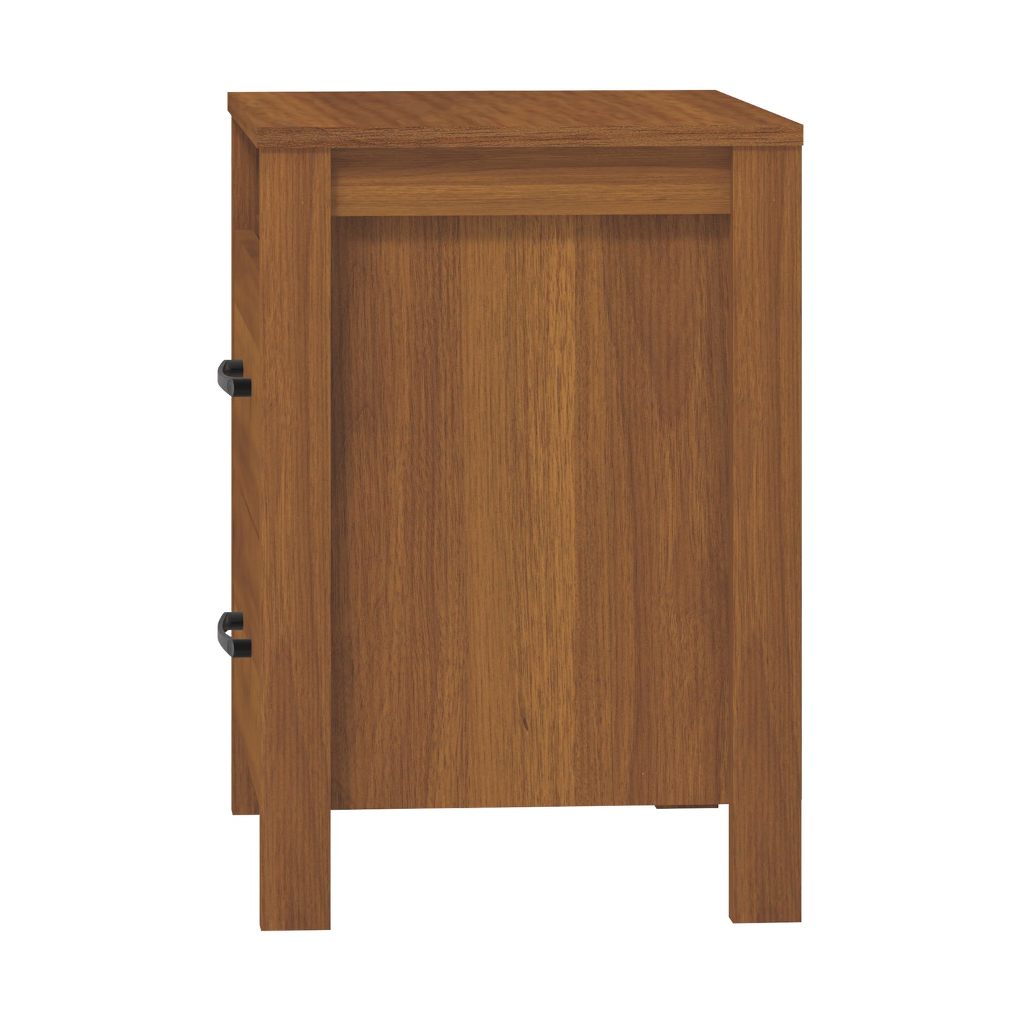 Galano Modern 2-Drawer Nightstand with Open Storage 20.9" W × 15.7" D × 22.7" H