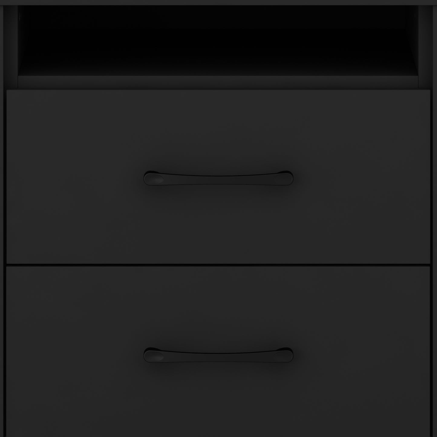 Galano Modern 2-Drawer Nightstand with Open Storage 20.9" W × 15.7" D × 22.7" H