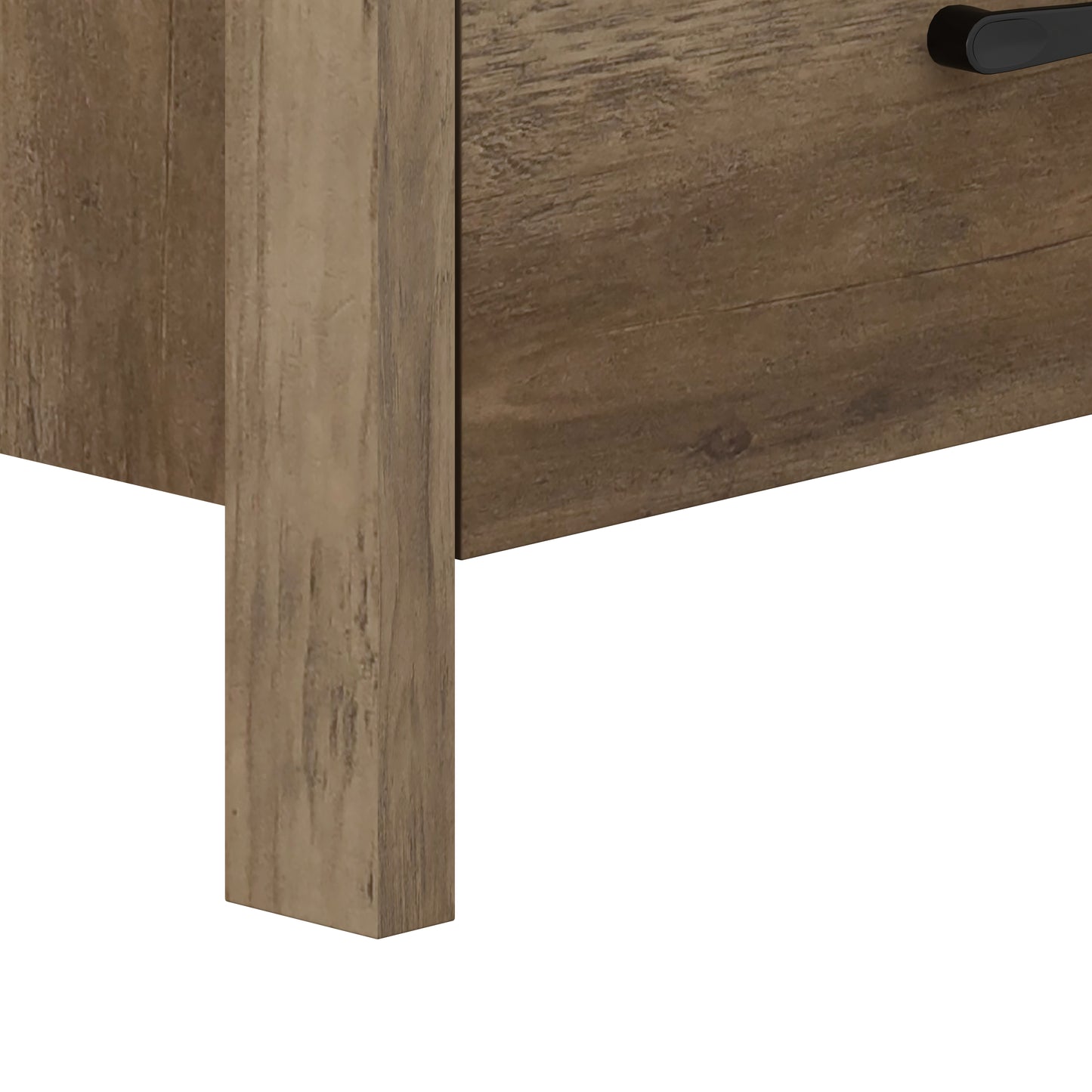 Galano Modern 2-Drawer Nightstand with Open Storage 20.9" W × 15.7" D × 22.7" H