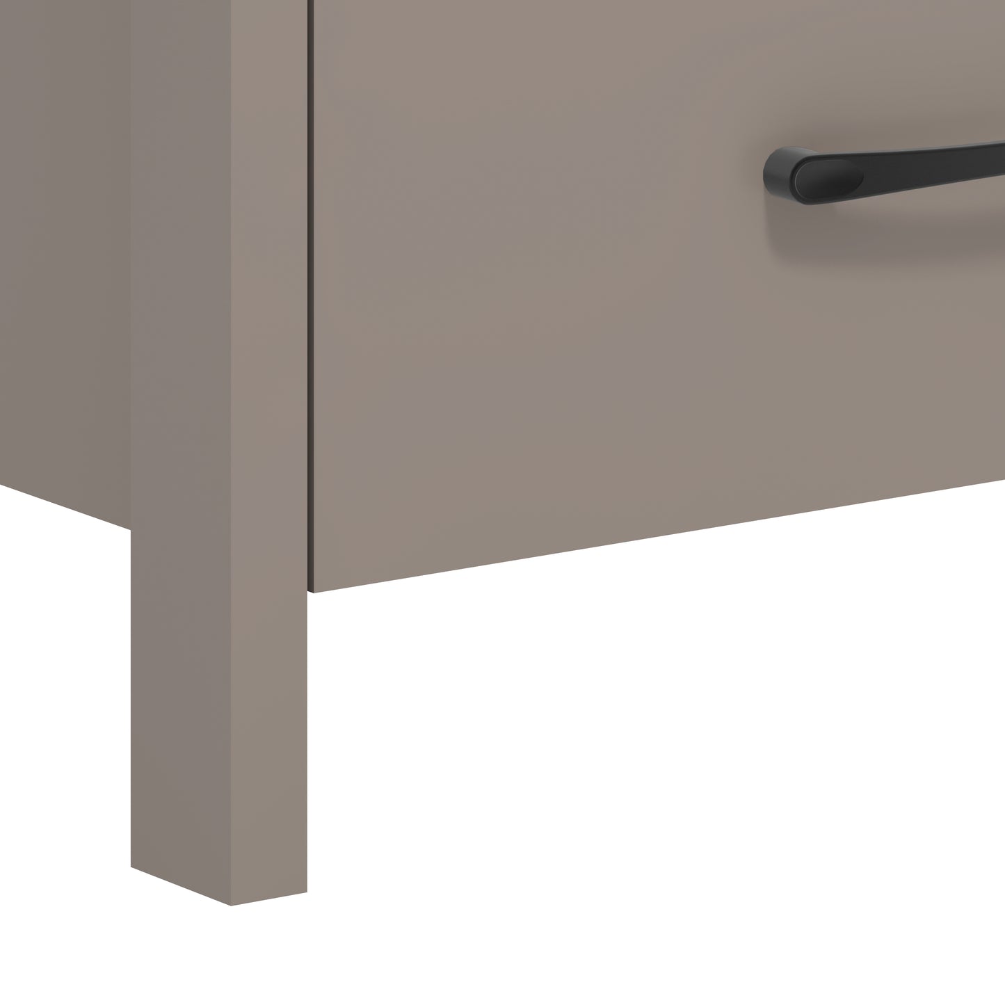 Galano Modern 2-Drawer Nightstand with Open Storage 20.9" W × 15.7" D × 22.7" H