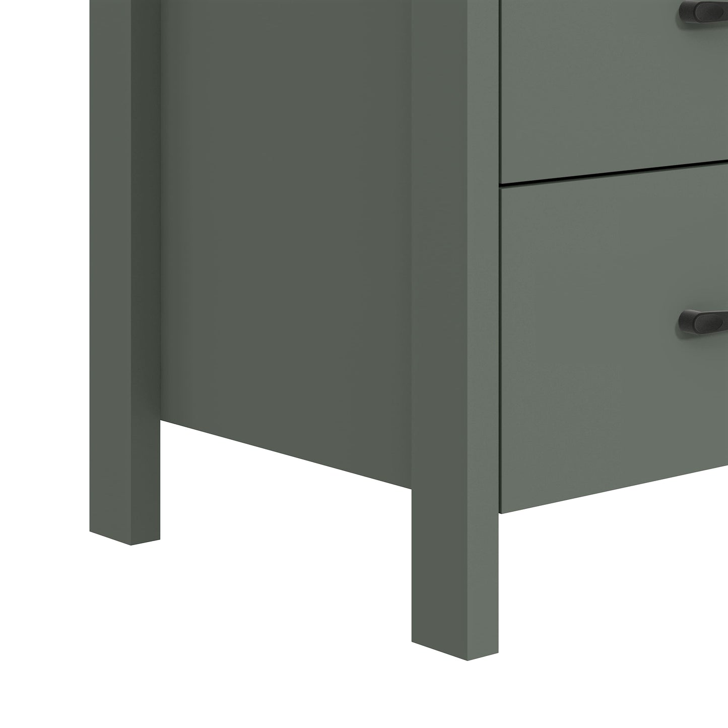 Galano Modern 2-Drawer Nightstand with Open Storage 20.9" W × 15.7" D × 22.7" H