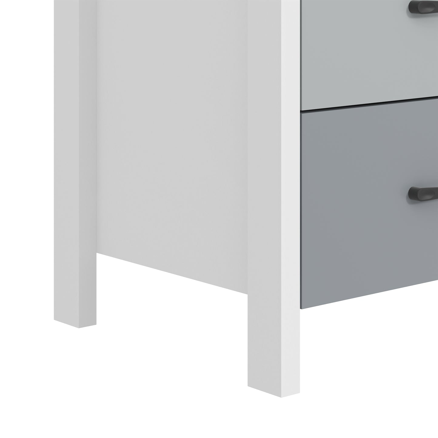 Galano Modern 2-Drawer Nightstand with Open Storage 20.9" W × 15.7" D × 22.7" H