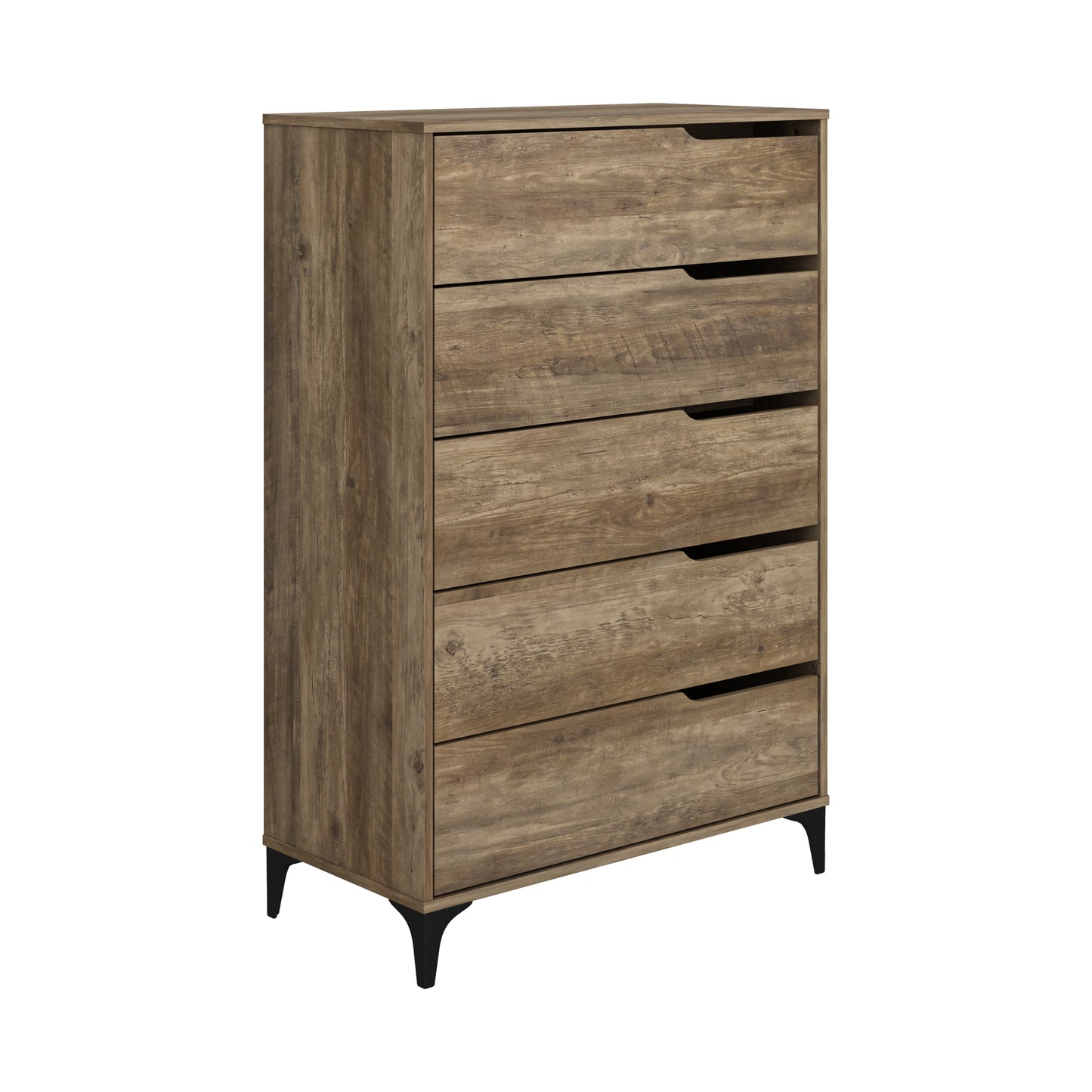 Galano 5-Drawer Dresser with Metal Slides 30.7" W × 15.6" D × 46.4" H