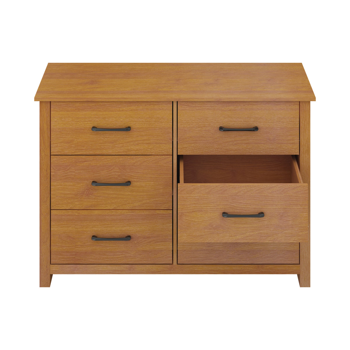 GALANO 3+3 Drawer Double Dresser with Interlocking Drawers
