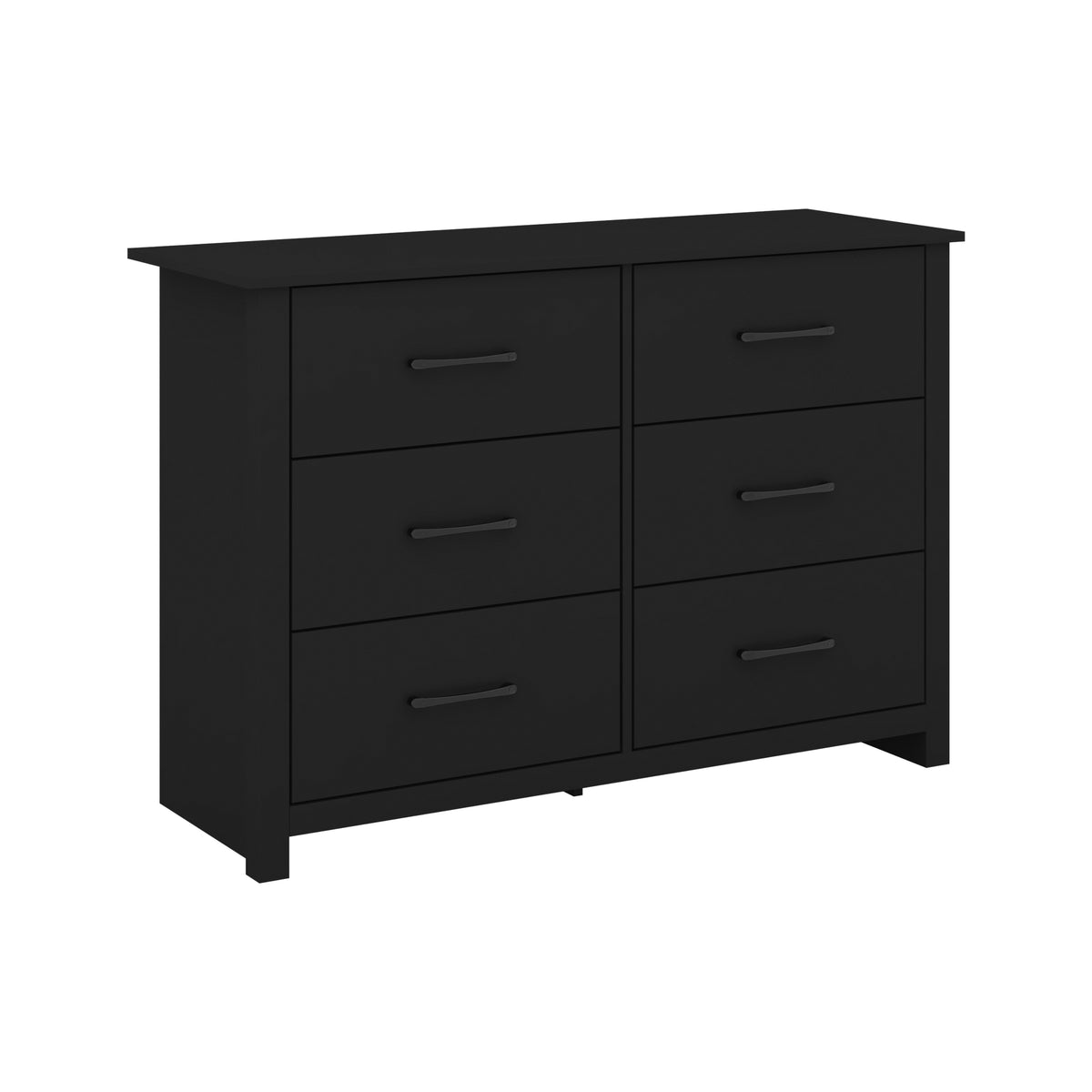 GALANO 3+3 Drawer Double Dresser with Interlocking Drawers