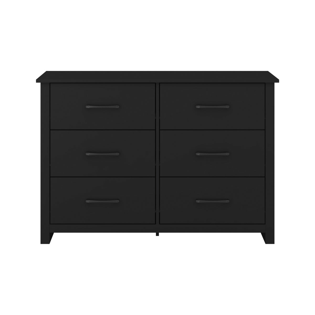 GALANO 3+3 Drawer Double Dresser with Interlocking Drawers