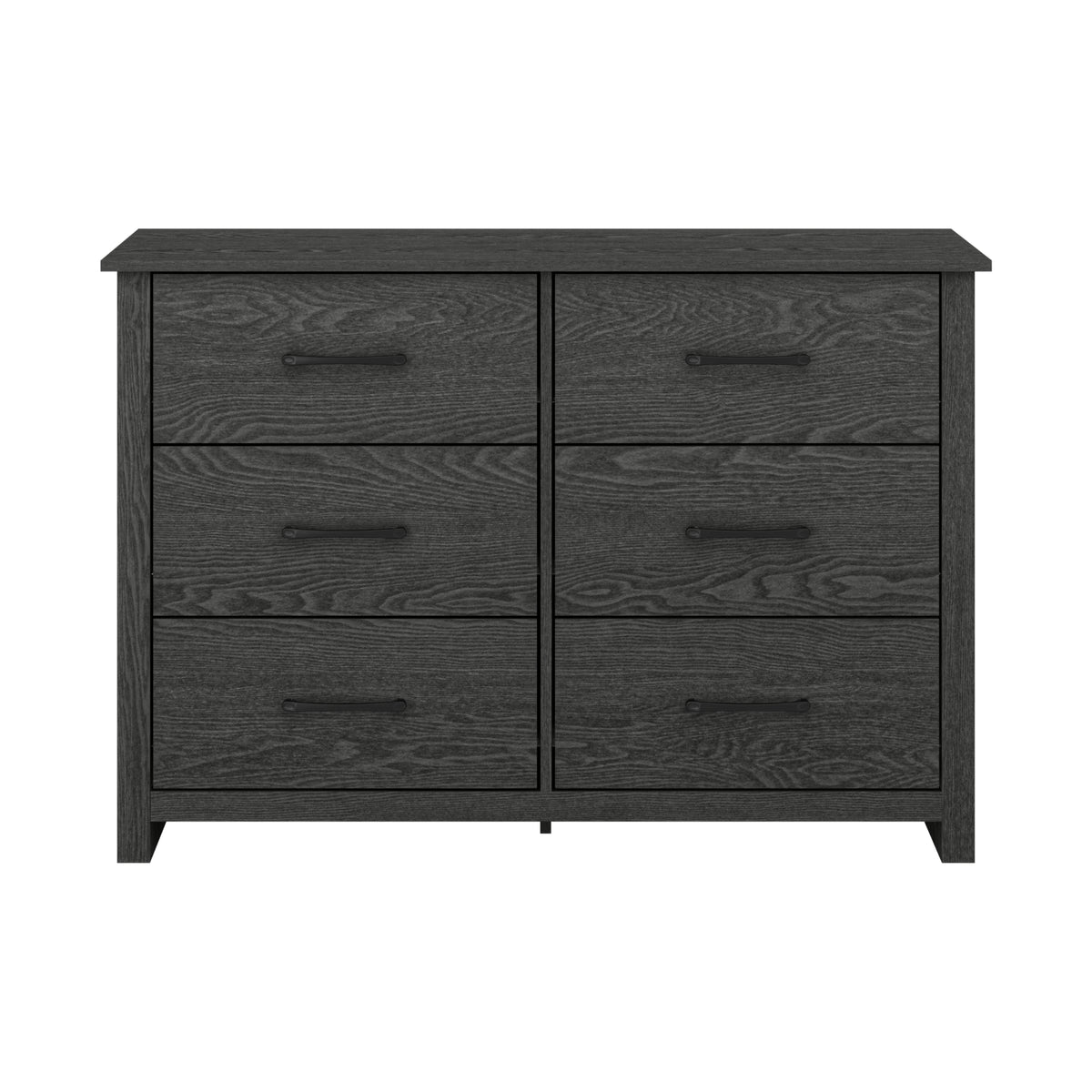 GALANO 3+3 Drawer Double Dresser with Interlocking Drawers