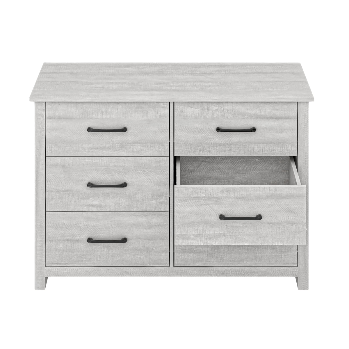 GALANO 3+3 Drawer Double Dresser with Interlocking Drawers