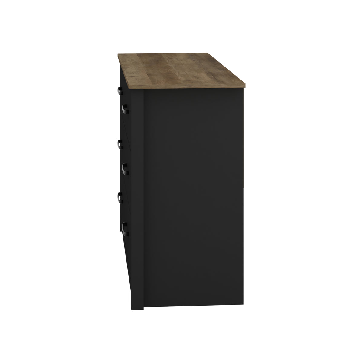 GALANO 3+3 Drawer Double Dresser with Interlocking Drawers