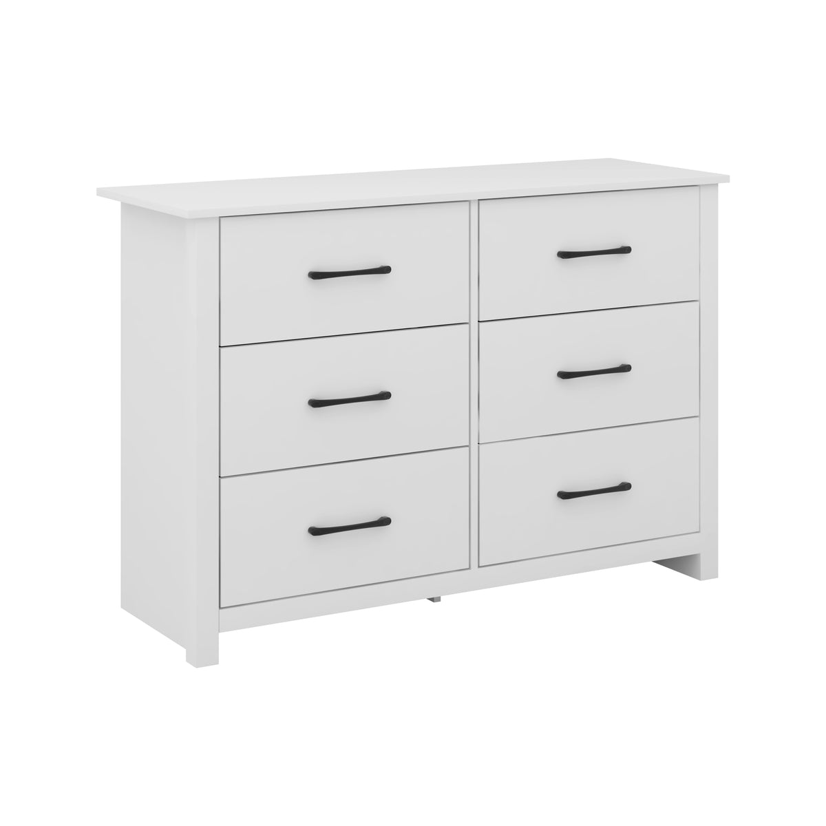 GALANO 3+3 Drawer Double Dresser with Interlocking Drawers
