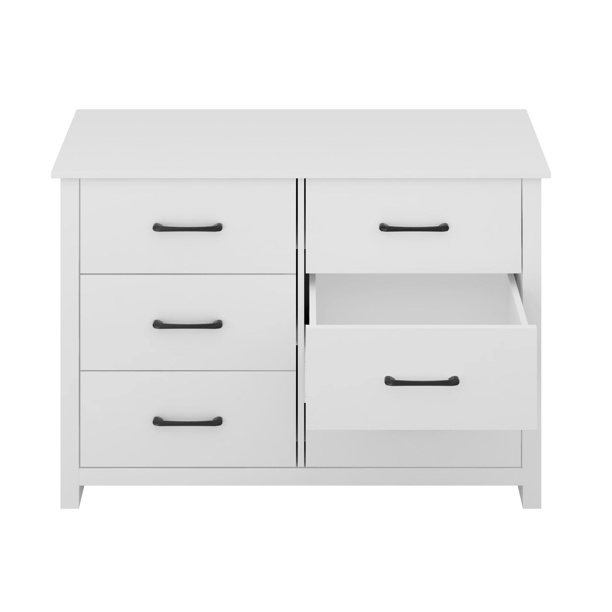 GALANO 3+3 Drawer Double Dresser with Interlocking Drawers