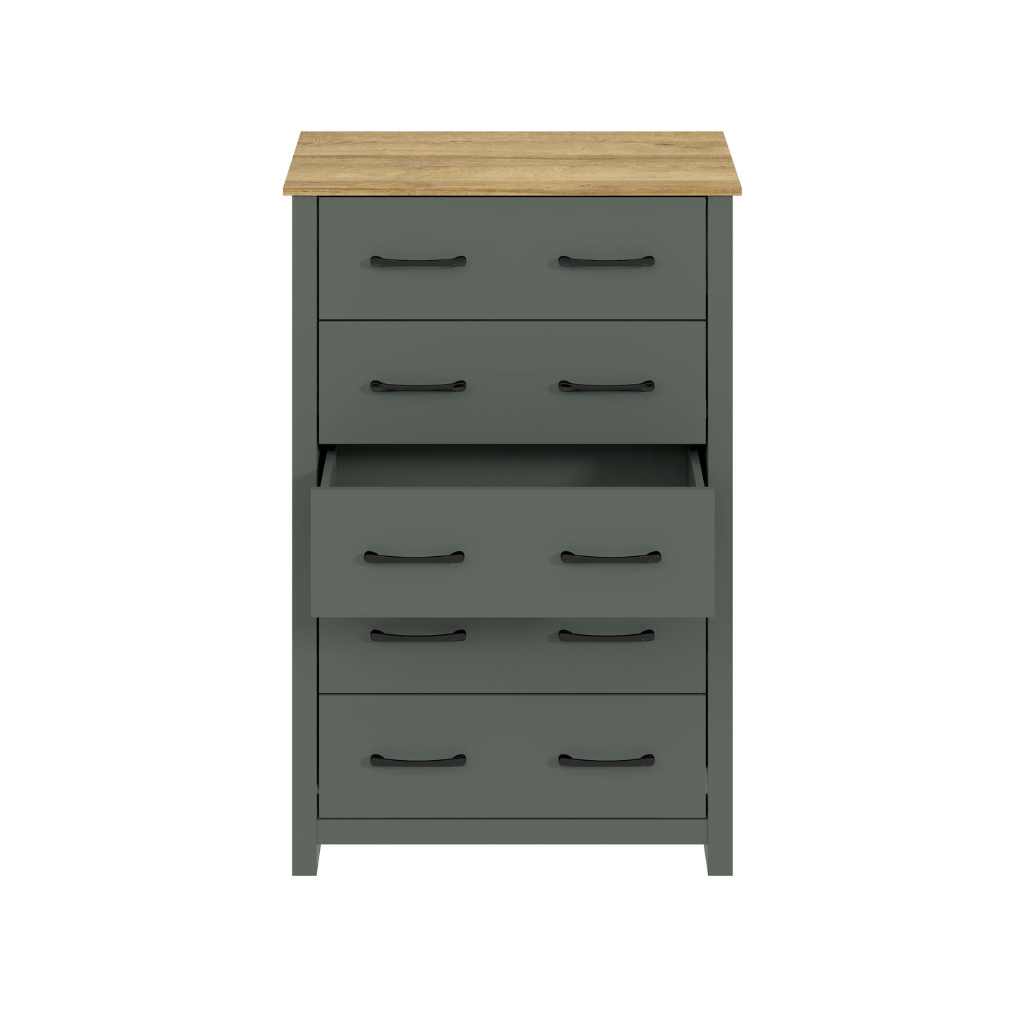 Galano 5-Drawer Dresser with Interlock Safety 31.1" W × 16.3" D × 46.7" H