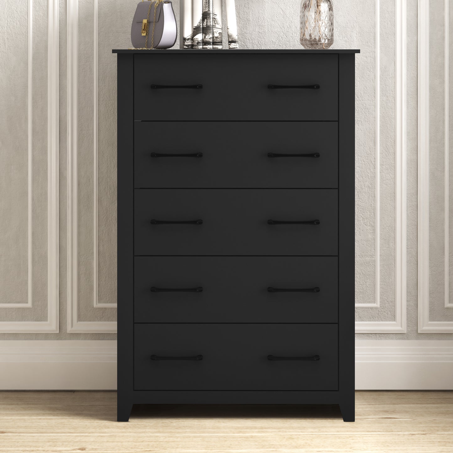 Galano 5-Drawer Dresser with Interlock Safety 31.1" W × 16.3" D × 46.7" H