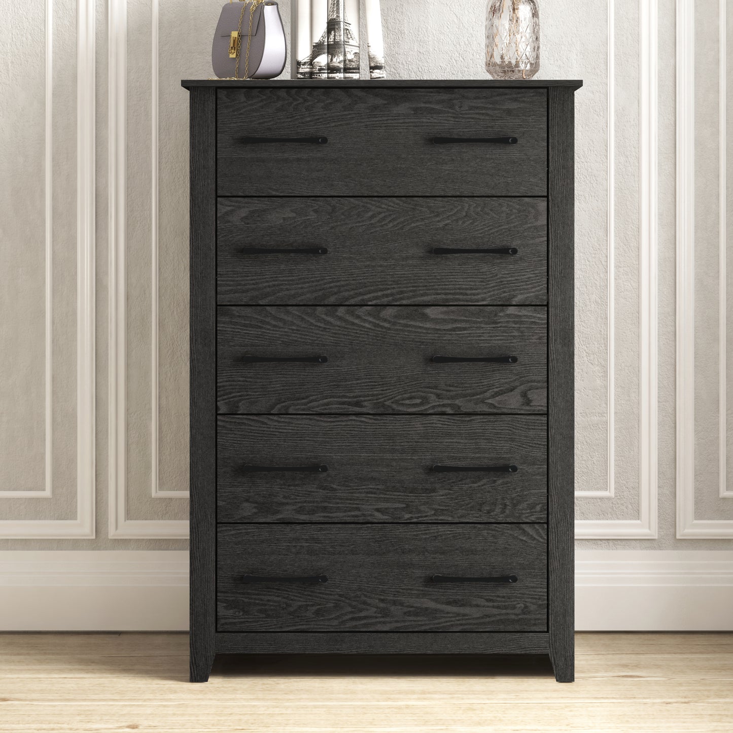Galano 5-Drawer Dresser with Interlock Safety 31.1" W × 16.3" D × 46.7" H