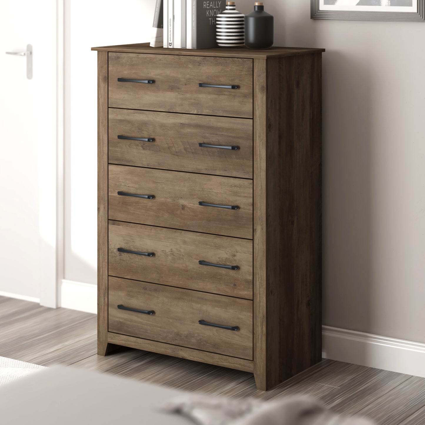 Galano 5-Drawer Dresser with Interlock Safety 31.1" W × 16.3" D × 46.7" H