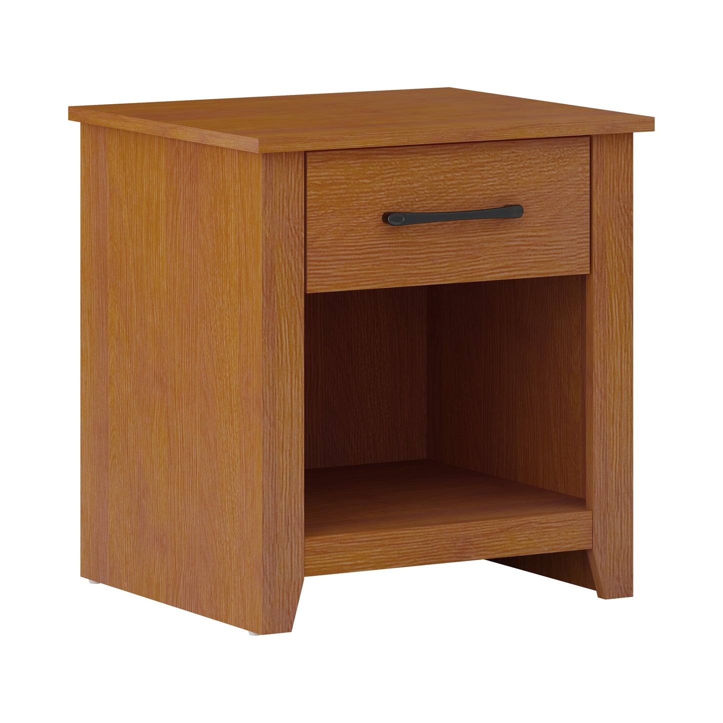 Galano Modern 1-Drawer Nightstand with Open Storage (Set of 2) 18.9" W × 16.5" D × 20.3" H