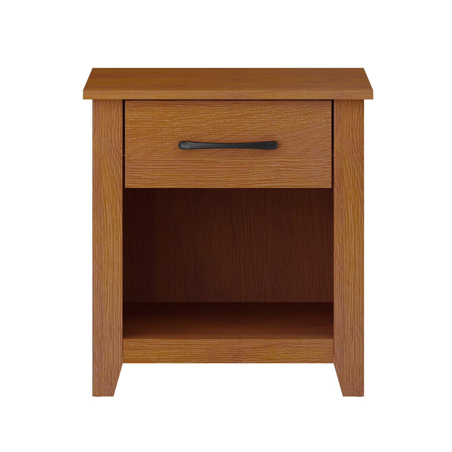 Galano Modern 1-Drawer Nightstand with Open Storage (Set of 2) 18.9" W × 16.5" D × 20.3" H