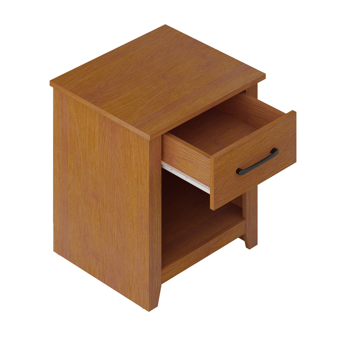 Galano Modern 1-Drawer Nightstand with Open Storage (Set of 2) 18.9" W × 16.5" D × 20.3" H