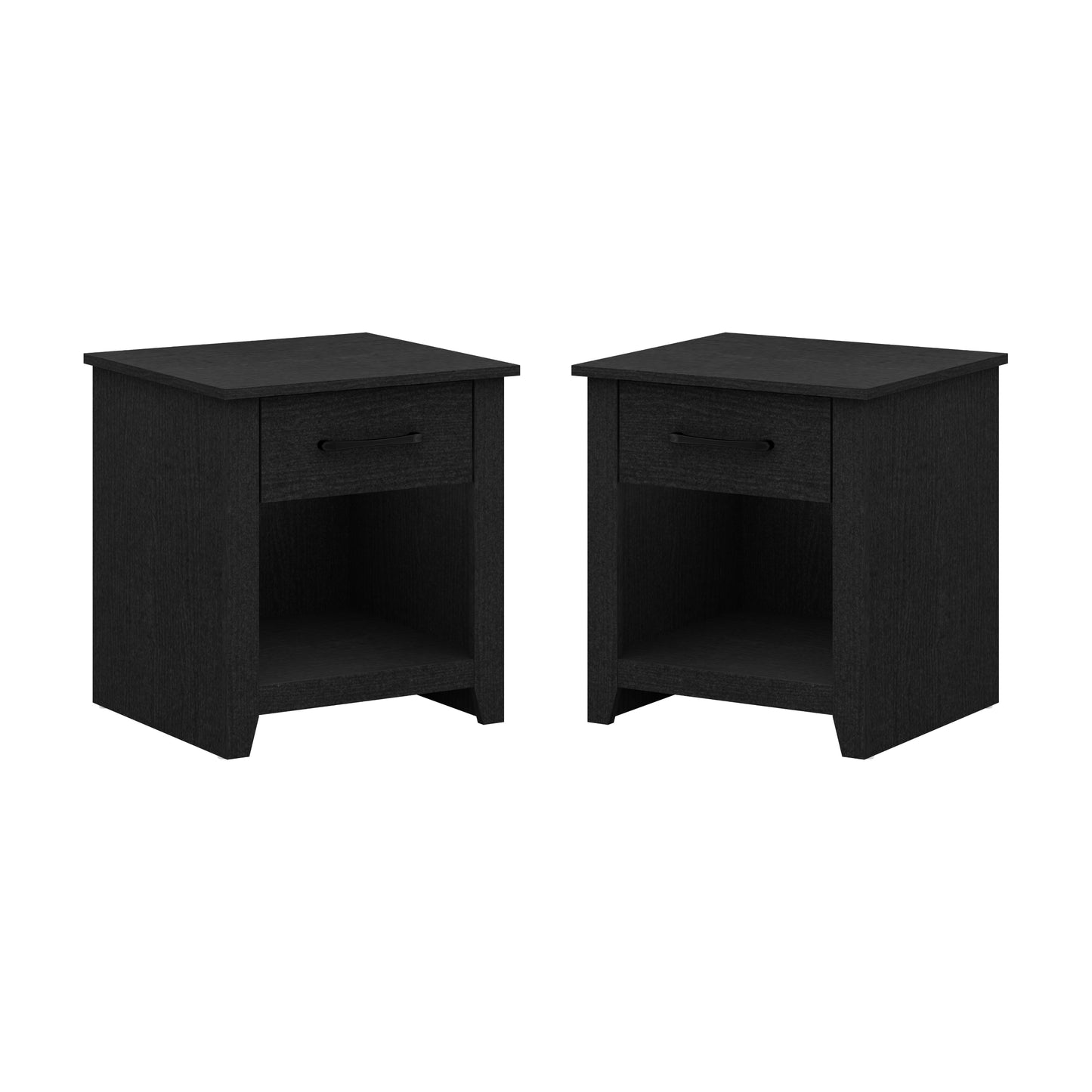 Galano Modern 1-Drawer Nightstand with Open Storage (Set of 2) 18.9" W × 16.5" D × 20.3" H