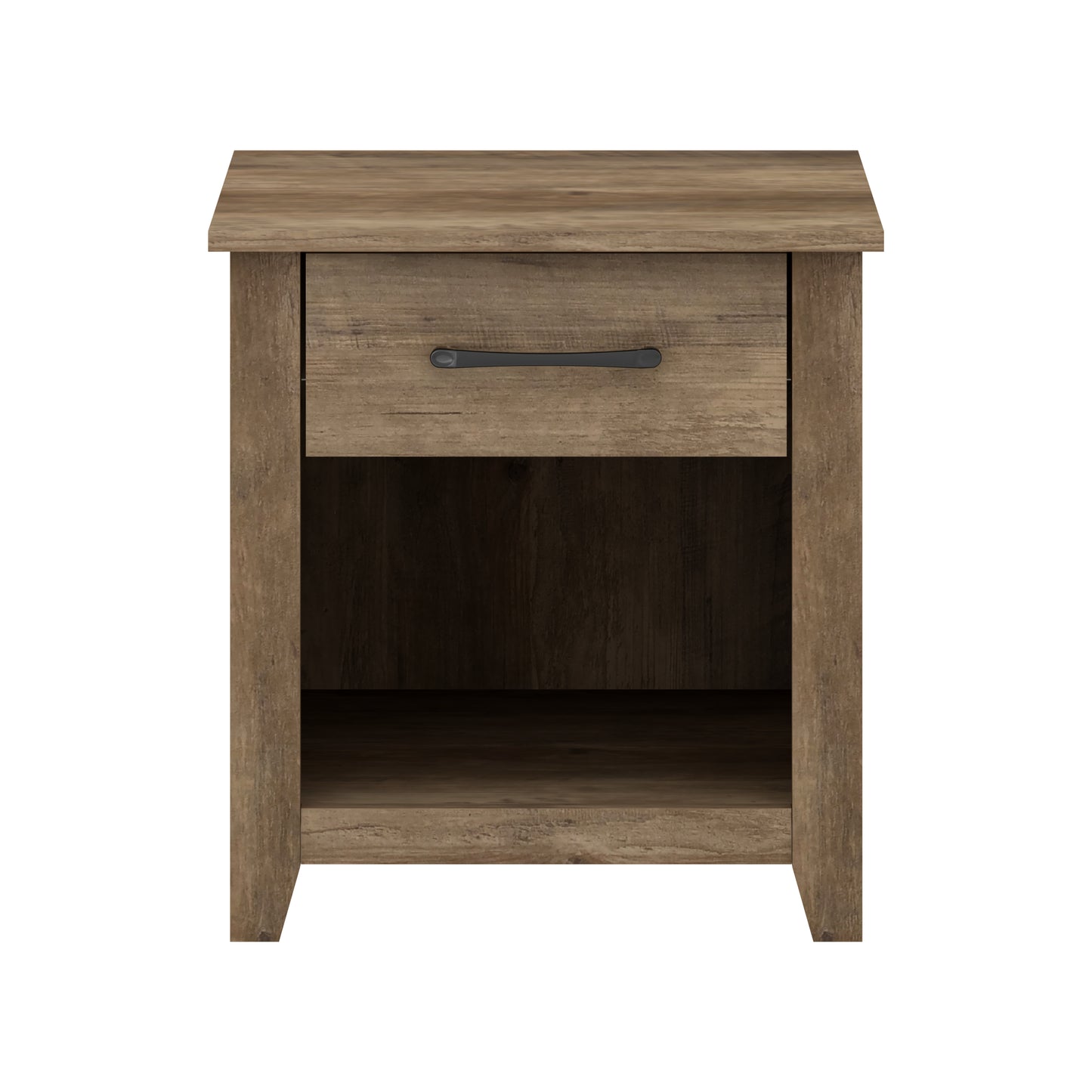 Galano Modern 1-Drawer Nightstand with Open Storage (Set of 2) 18.9" W × 16.5" D × 20.3" H