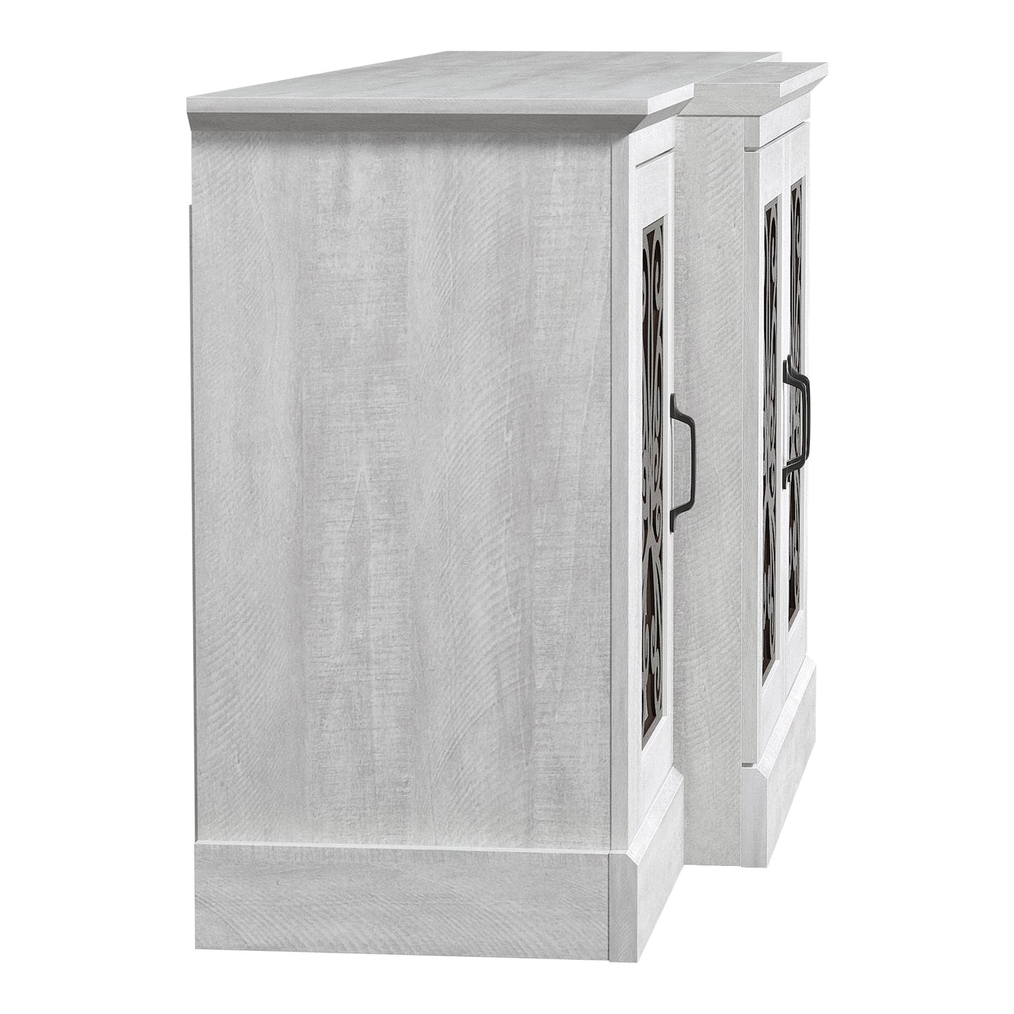 Galano Calidia 4 Door Wide Accent Sideboard - Dusty Grey Oak