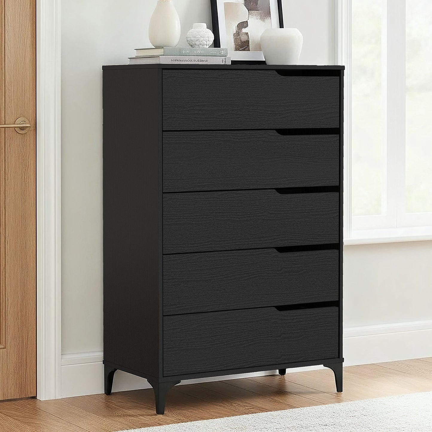 Galano 5-Drawer Dresser with Metal Slides 30.7" W × 15.6" D × 46.4" H