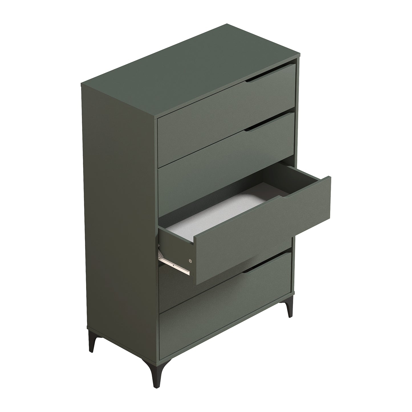 Galano 5-Drawer Dresser with Metal Slides 30.7" W × 15.6" D × 46.4" H