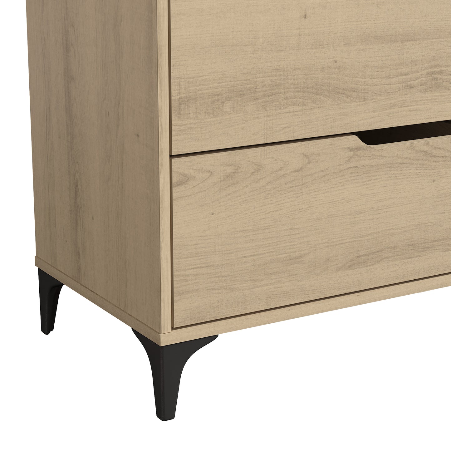 Galano 5-Drawer Dresser with Metal Slides 30.7" W × 15.6" D × 46.4" H
